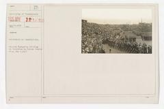 University of Pennsylvania Student Battalion drilling during Reception to French Commission May 9 1917