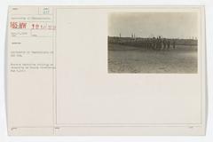 University of Pennsylvania student battalion drilling during reception to French Commission in May 1917