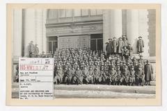Group portrait of officers and enlisted men of the University of Pennsylvania U.S.A Base Hospital Number 20 during World War I