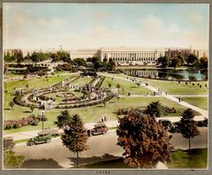 Rose Garden and Museum of Fine Arts in Fenway Boston on June 14 1934