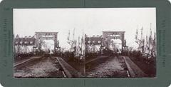 Historic Knippelsbro bridge in Copenhagen around 1860