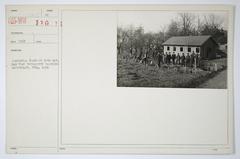 Carpenter class of Iowa men, New York University Training Detachment, June 1918