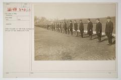 City College of New York Battalion drilling at Van Cortlandt Park