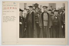 New York University honorary degree recipients General Charles H. Sherrill and Justice Luke L. Stapleton in 1918