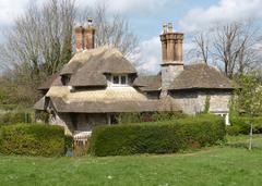 Circular Cottage and Sweetbriar Cottage at Blaise Hamlet in Henbury, Bristol, England