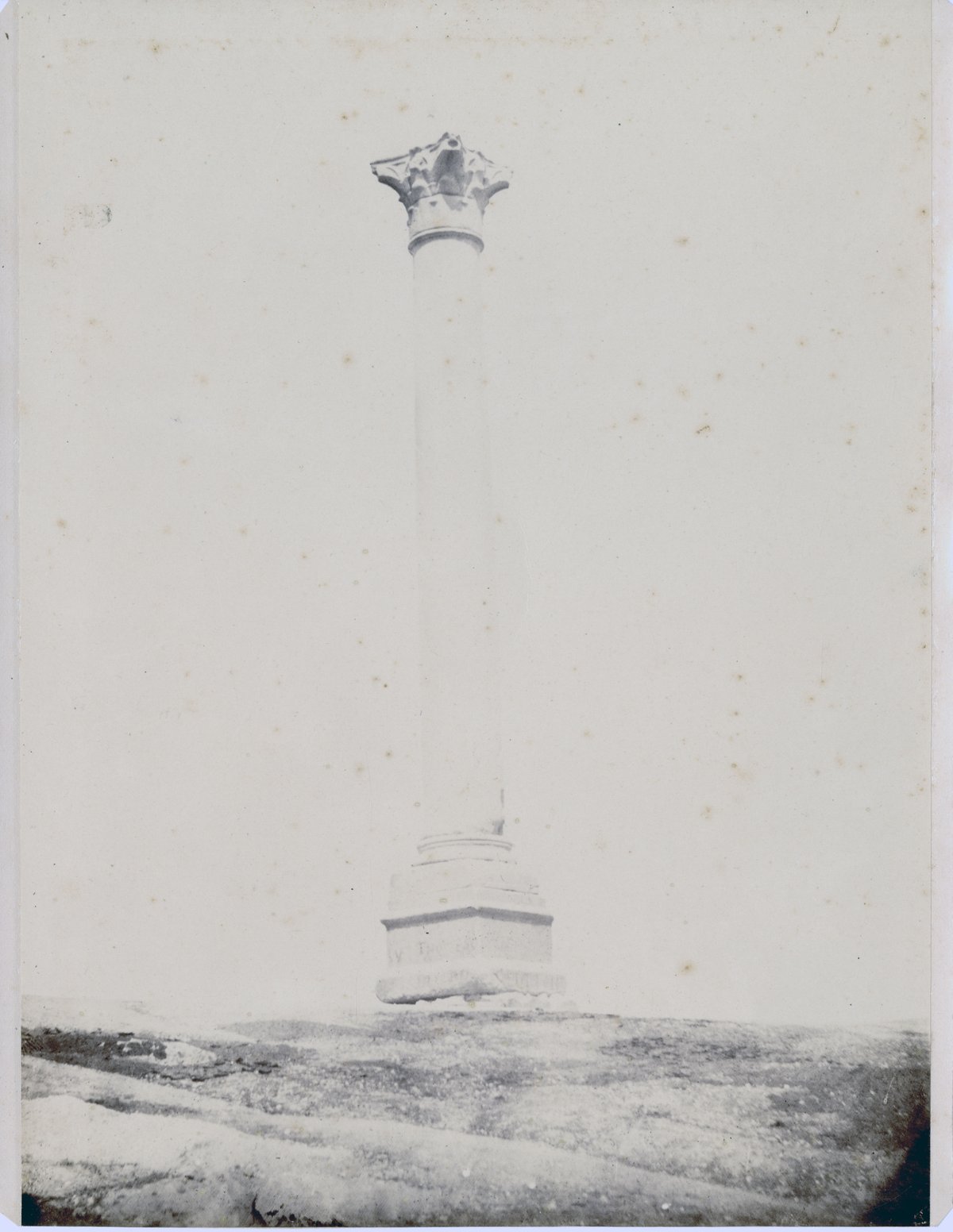Pompey's Pillar, large pink granite commemorative column in Alexandria