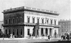 Engraving of the Athenaeum Club in London in 1830