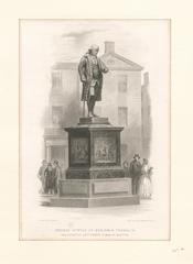 Bronze statue of Benjamin Franklin inaugurated September 17, 1856 in Boston