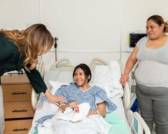 First Lady Melania Trump visiting pediatric patients at Boston Medical Center