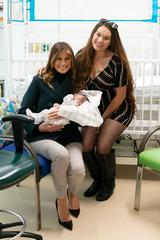 First Lady Melania Trump with mother and 6-week-old baby at Boston Medical Center SOFAR program
