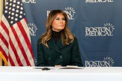 First Lady Melania Trump and Secretary Alex Azar at Boston Medical Center discussing Neonatal Abstinence Syndrome Program