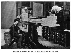 Boston Medical Library building exterior in 1918