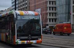 AVL bus line 21 at Hamilius stop in Luxembourg