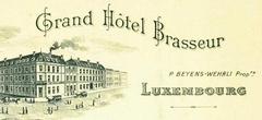 Luxembourg ancien Hôtel Brasseur building with traditional European architecture