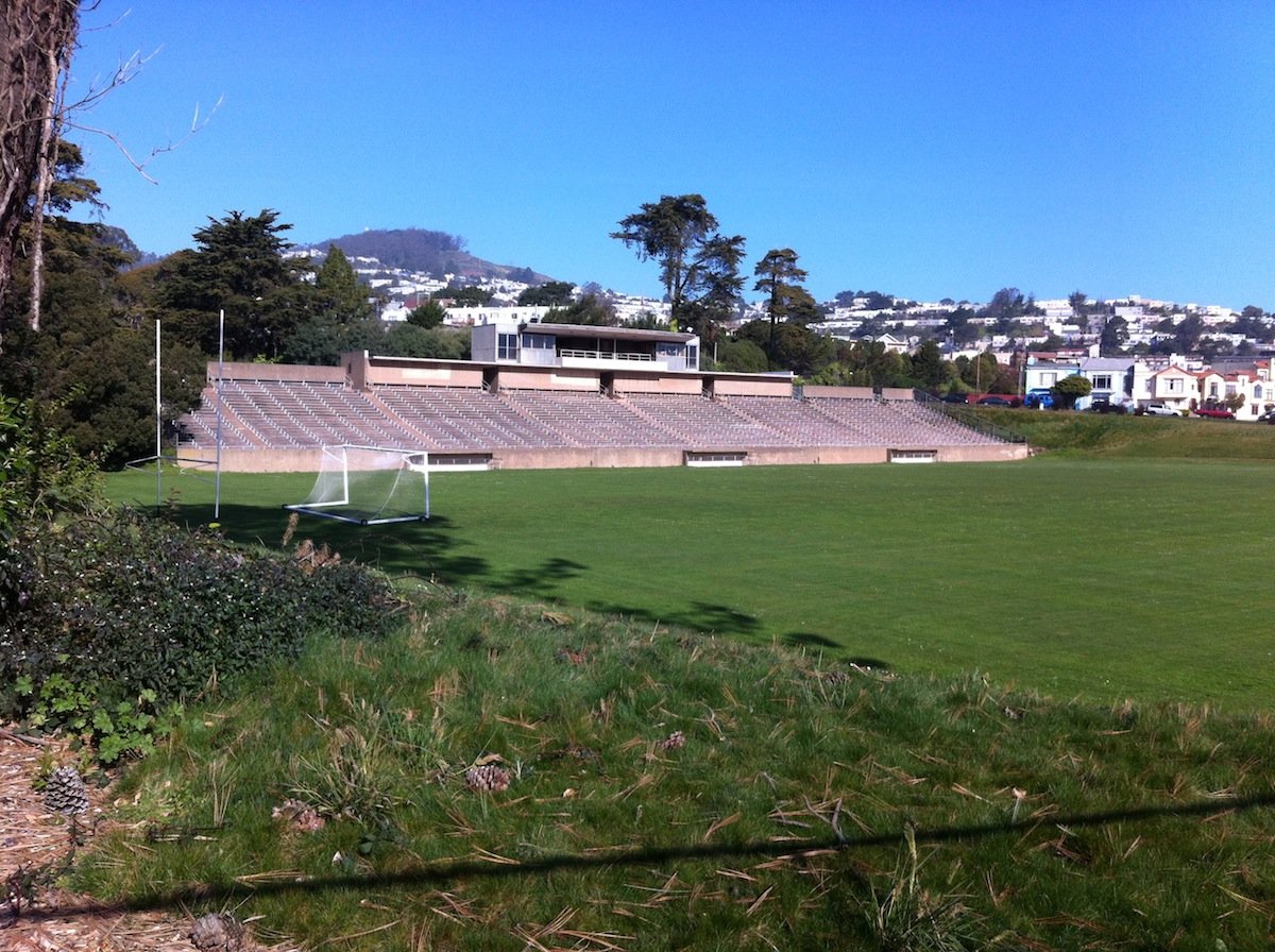 Boxer Stadium in San Francisco outdoor sports field under clear sky