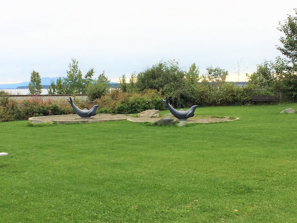 Scenic view of Nulbay Park with greenery and cityscape in Anchorage, USA