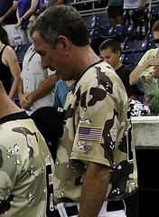 Members of the Norfolk Tides baseball team before a 2011 game at Harbor Park Norfolk Virginia