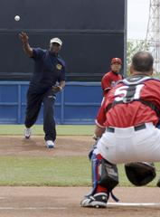USS Harry S. Truman Sailor throws first pitch at Norfolk Tides baseball game