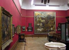 Interior of Bristol Museum and Art Gallery featuring large painting Noah’s Ark by Jan Griffier
