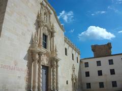 Cloud over the tower of Monestir de Santa Faç in Alacant