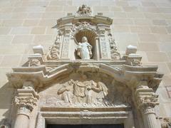 Entrance facade of Santa Faç monastery in Alacant, Alacantí, País Valencià