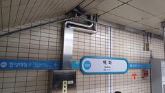 Hyehwa Station platform in Seoul Subway