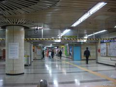 Hansung University Station entrance with modern architectural design