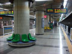 Hansung University Station entrance with modern glass and metal architecture