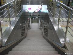 Chungjeongno Station entrance and surrounding urban area in Seoul