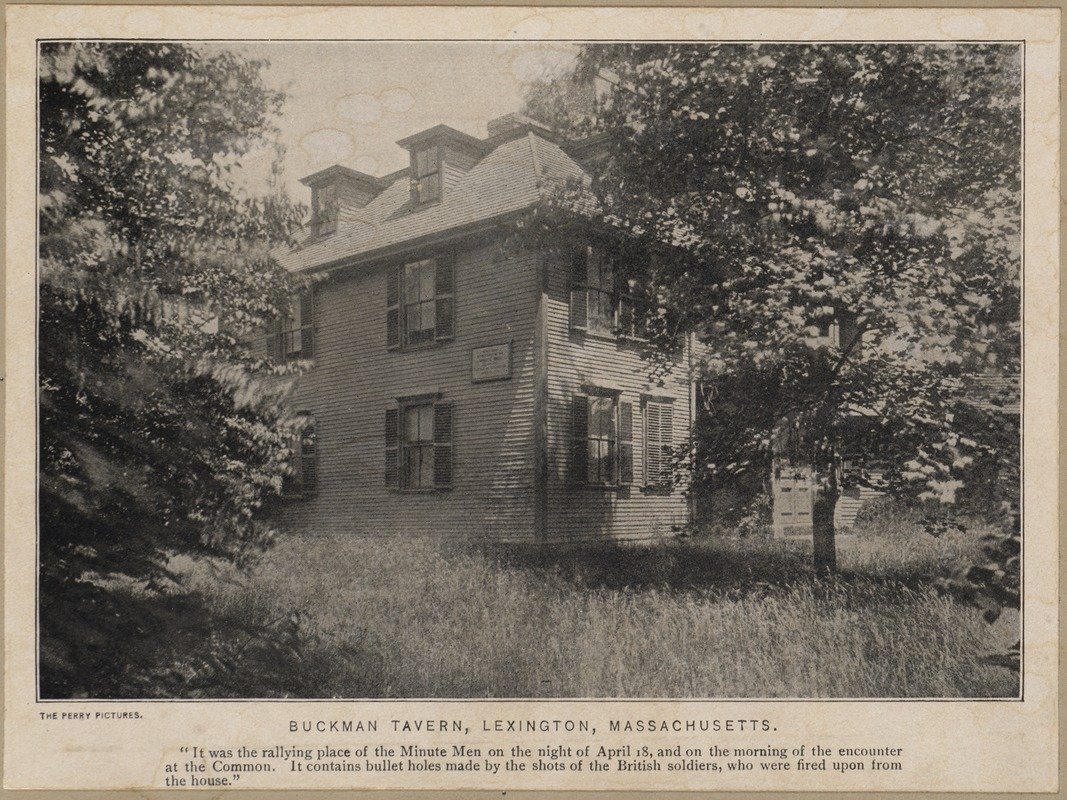 Buckman Tavern historic building in Lexington Massachusetts