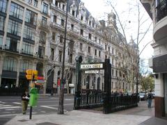 Entrance to Peru station on line A of Buenos Aires underground subway