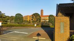 Main entrance of Bunkyo University Shonan Campus in Chigasaki Japan
