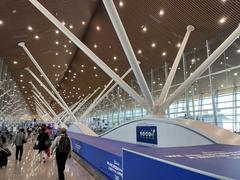 Aerial view of Kuala Lumpur International Airport on May 9, 2024
