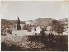 View of the Daphni Monastery near Athens, Greece photographed in 1898
