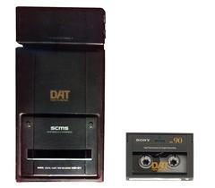 Aiwa HD-S1 Digital Audio Tape (DAT) recorder and Sony DAT tape