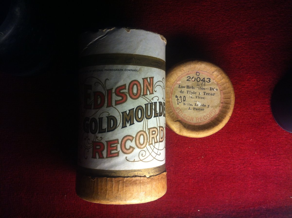 Edison Records Los Bohemios vintage record cover