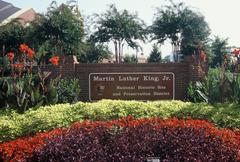 Historic site of Martin Luther King Jr. National Historic Site at 501 Auburn Avenue Atlanta