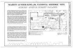 Historical site map of Martin Luther King Jr. National Historic Site in Atlanta