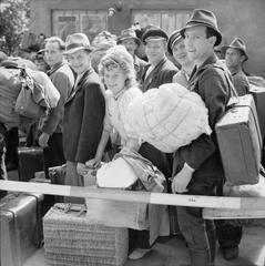 Displaced Persons and Refugees processed at Hamburg Zoo camp in Germany after WWII