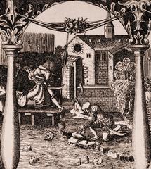 Historical depiction of the 1521 massacre at Nydala Monastery