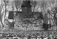 Ruins of Nydala Abbey and its church viewed from the west