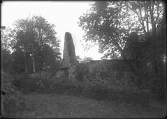 Ruins of Nydala Abbey church, exterior view looking south after conservation work