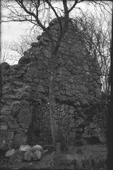 Eastern gable detail of Bondkyrkan at Nydala monastery ruins