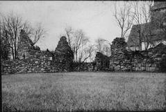 Ruins of Nydala Abbey and Bond Church viewed from the southwest
