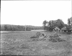 Nydala Abbey ruins A and B houses northwest view before restoration