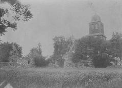Medieval Nydala Abbey ruins and churches towards the west around 1900