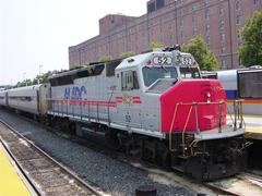 MARC GP40WH-2 locomotive number 52 in Baltimore, Maryland