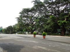 Main entrance and facade of Camp Aguinaldo AFP Museum and Multi-Purpose Theater in Quezon City, Philippines