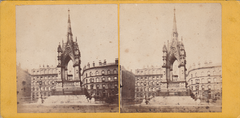 Albert Memorial historic old stereo card
