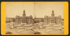 City Hall building illustrated by Bardwell Jex J. in 1824-1903